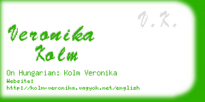 veronika kolm business card